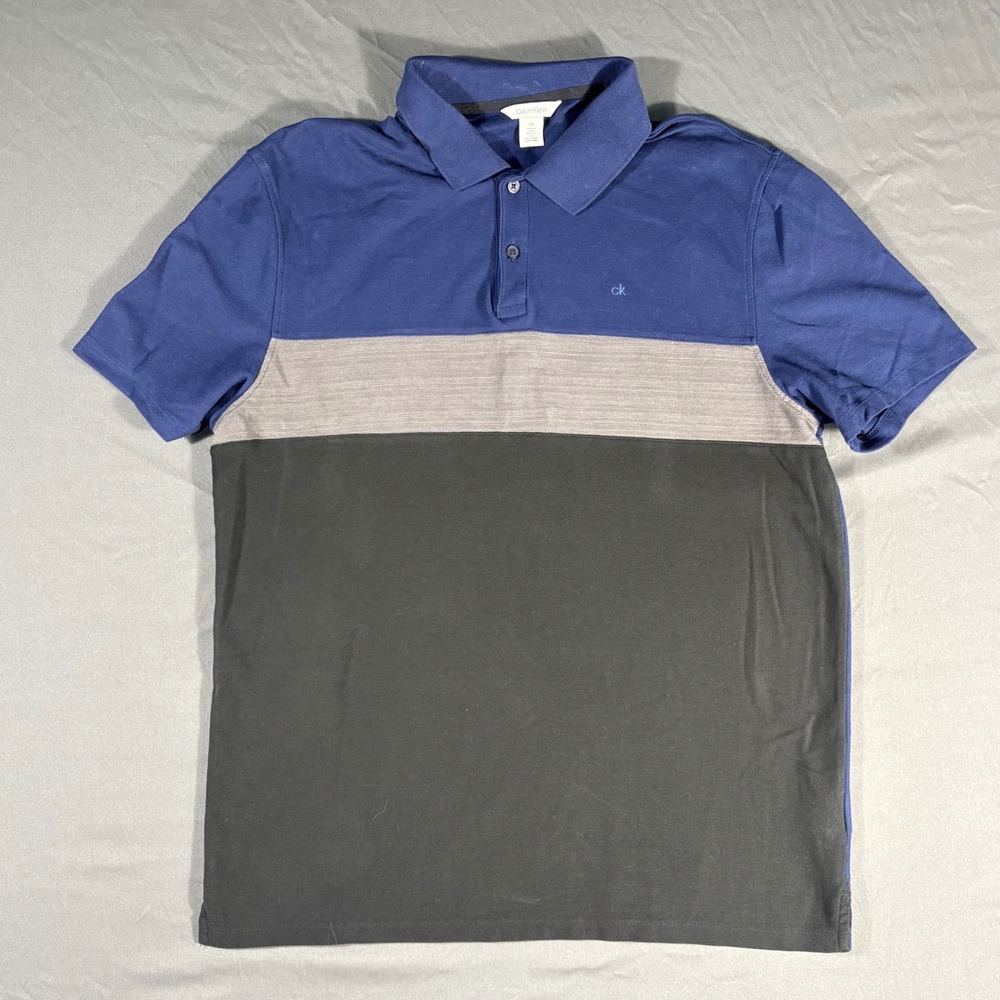 Calvin Klein Mens Polo Shirt Size Large Embroidered CK Logo